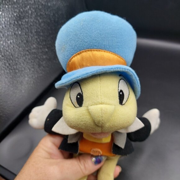 Vintage Disney Mattel Star Bean Jiminy Cricket 9" Plush Toy Doll - Picture 2 of 6